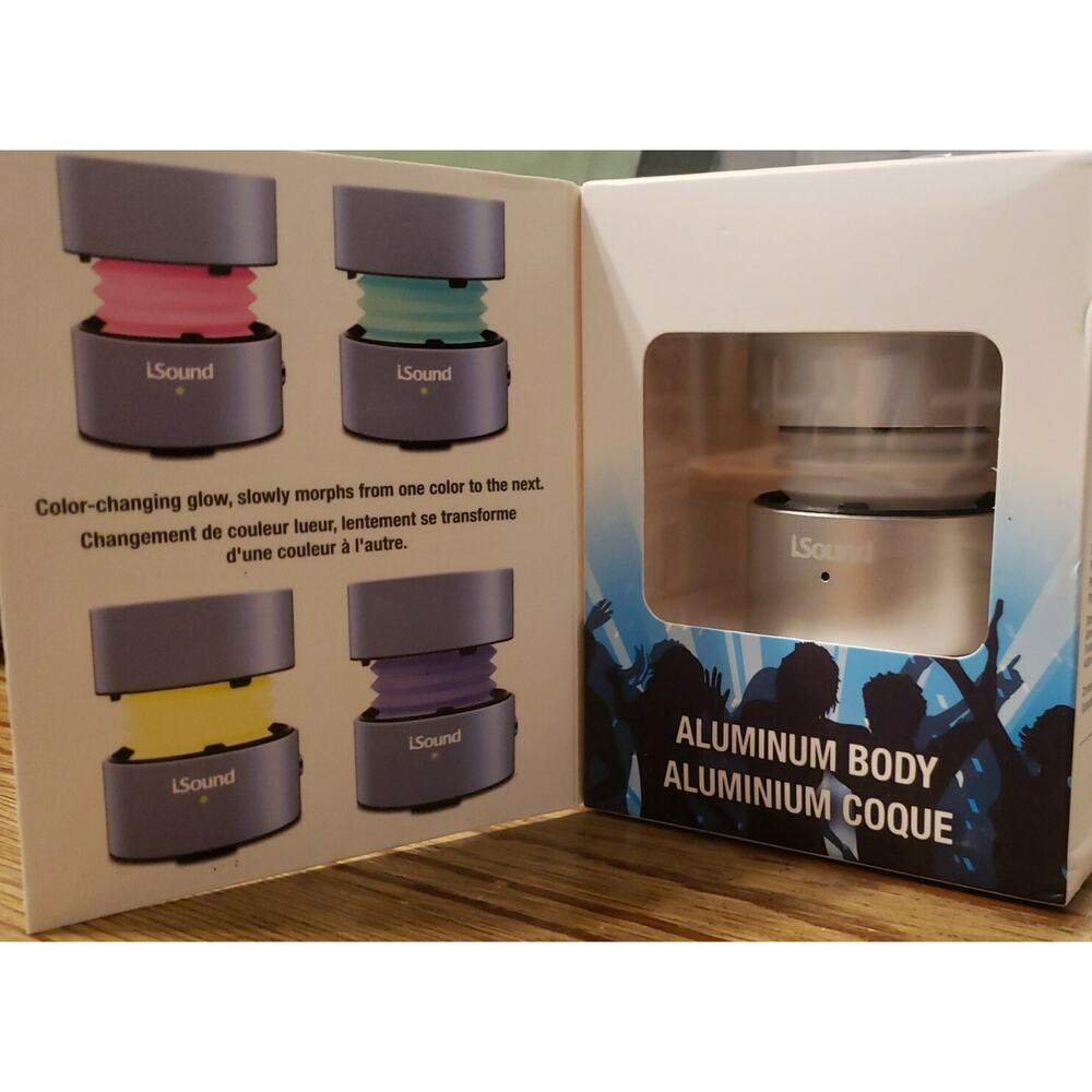 iSound Fire Glow Speaker (Silver) BRAND NEW (B-26)